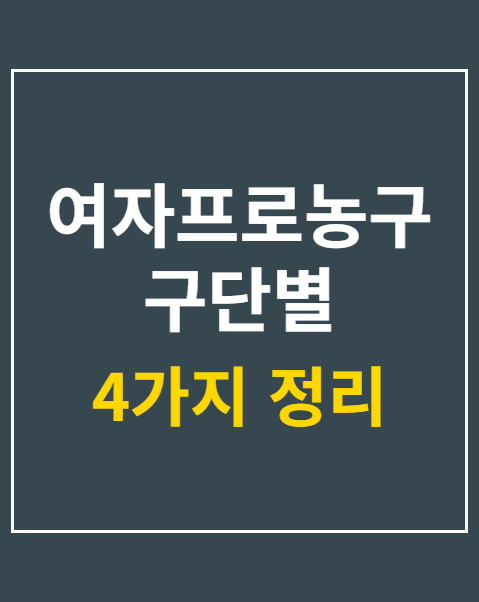 여자프로농구 구단별 멤버십 혜택
