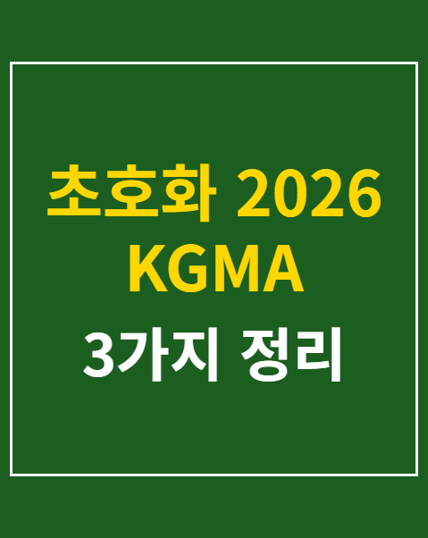 KGMA 티켓 취소표