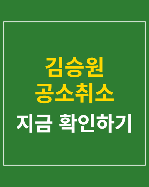 김승원 공소취소