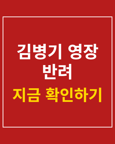 김병기 영장 반려