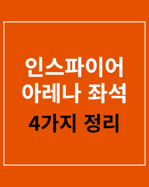 인스파이어 아레나 좌석 시야