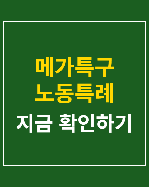 메가특구 노동특례