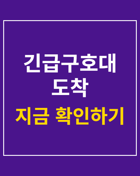 긴급구호대 도착