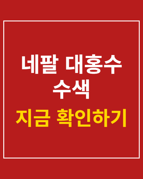 네팔 대홍수 수색