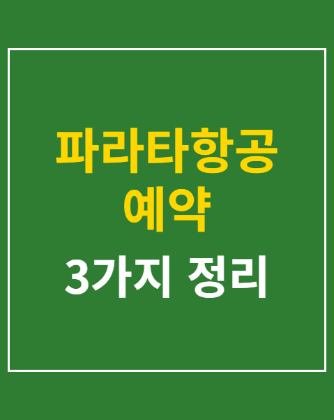 파라타항공 예약