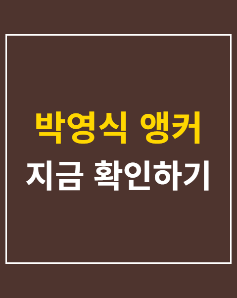 박영식 앵커