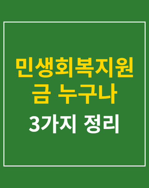 민생회복지원금 누구나 신청
