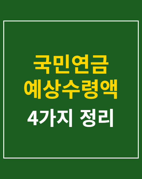 국민연금 예상수령액