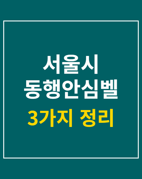 서울시 동행안심벨 대상