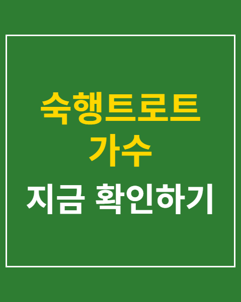 숙행트로트 가수