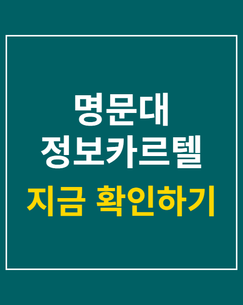 명문대 정보카르텔