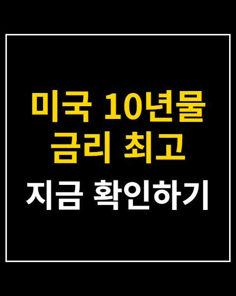 미국 10년물 금리 최고