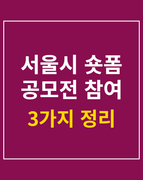 서울시 숏폼 공모전 참여