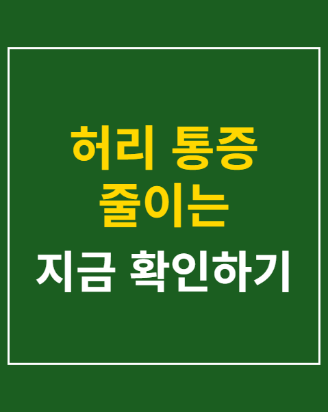 허리 통증 줄이는 올바른 의자 높이 설정