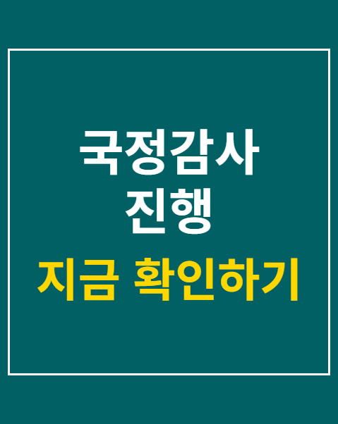 국정감사 진행