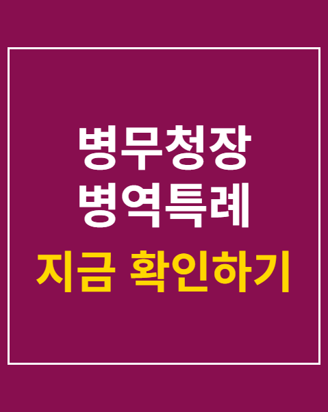 병무청장 병역특례