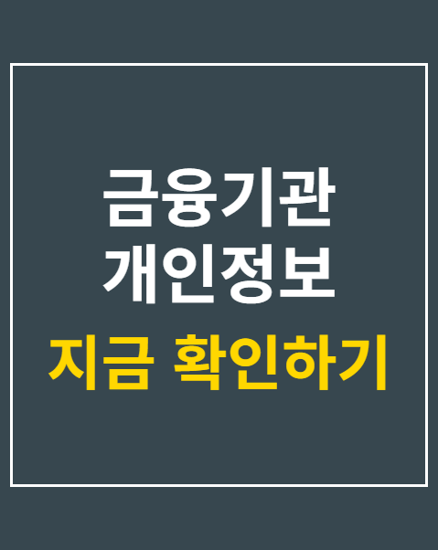 금융기관 개인정보 유출