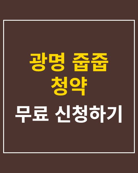 광명 줍줍 청약