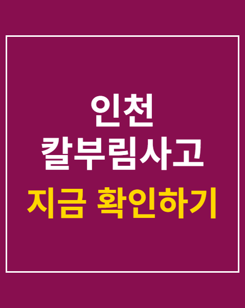 인천 칼부림사고