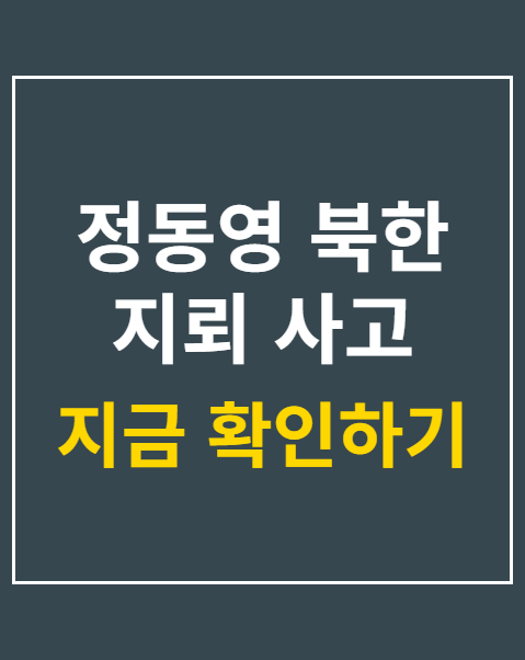 정동영 북한 지뢰 사고