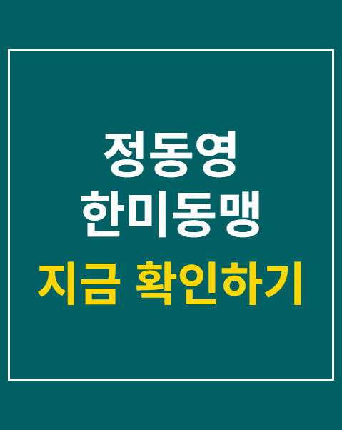 정동영 한미동맹