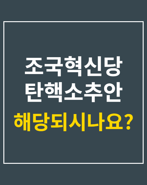 조국혁신당 탄핵소추안