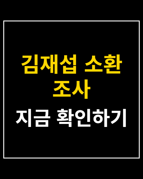 김재섭 소환 조사