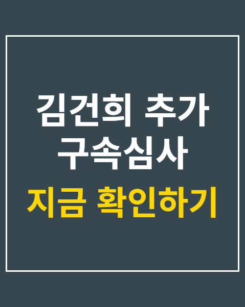 김건희 추가 구속심사