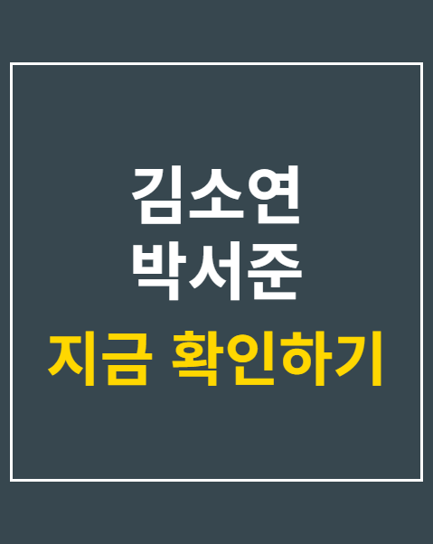 김소연 박서준 닮은꼴 남편