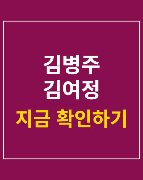 김병주 김여정 송사리