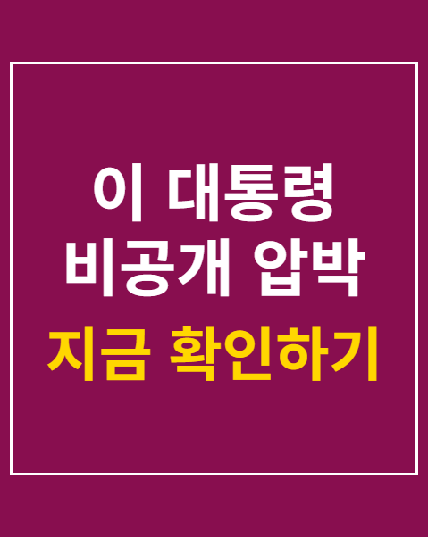 이 대통령 비공개 압박