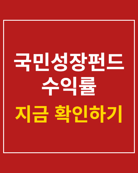 국민성장펀드 수익률 0.5%