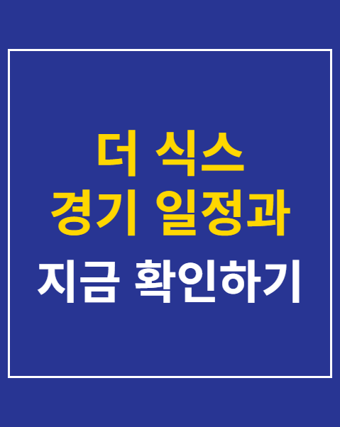더 식스 경기 일정과 좌석 선택