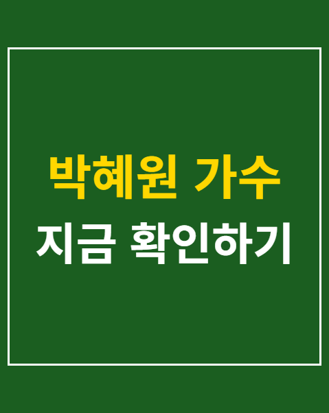 박혜원 가수