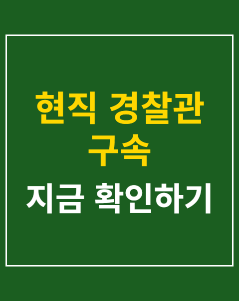 현직 경찰관 구속