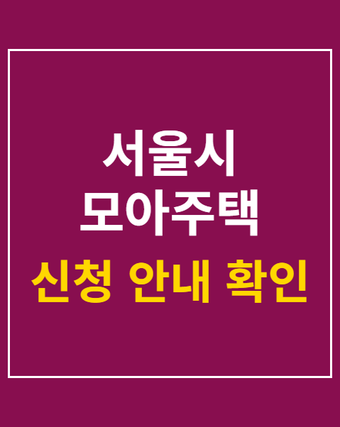 서울시 모아주택
