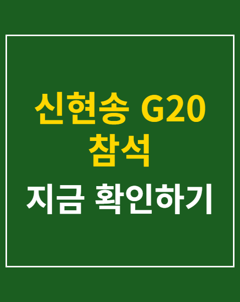 신현송 G20 참석