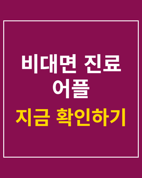 비대면 진료 어플