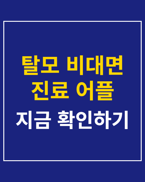탈모 비대면 진료 어플