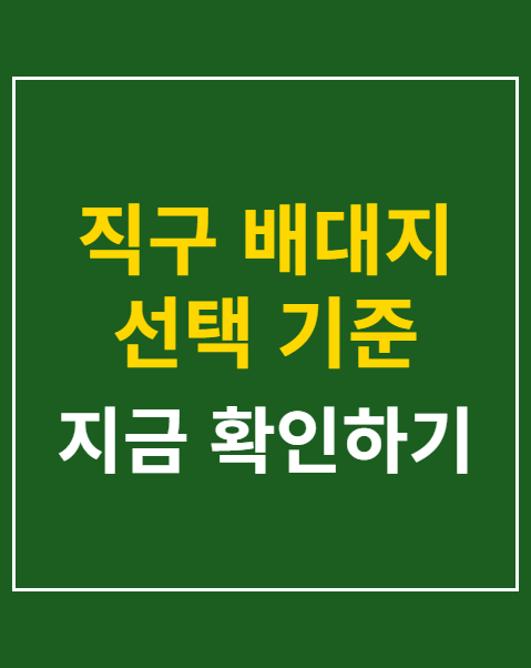 직구 배대지 선택 기준
