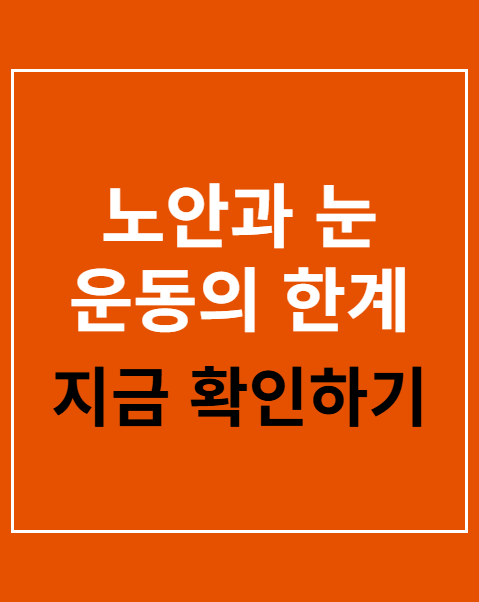 노안과 눈 운동의 한계