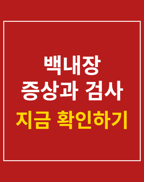 백내장 증상과 검사