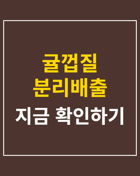 귤껍질 분리배출 기준