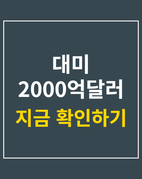 대미 2000억달러 투자