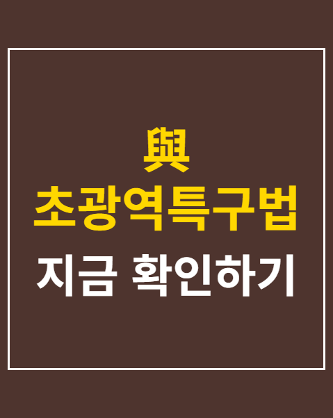與 초광역특구법