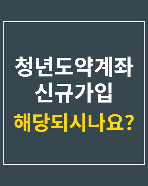청년도약계좌 신규가입 종료